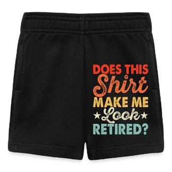 Rentner Rente - Baby Shorts - Schwarz - Vorne