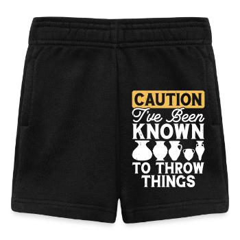 Pottery Pottery Pottery - Baby Shorts - black - Front