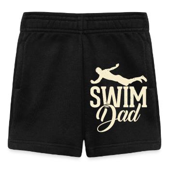 Swimming Swimmer Dad Dad Dad - Baby Shorts - black - Front