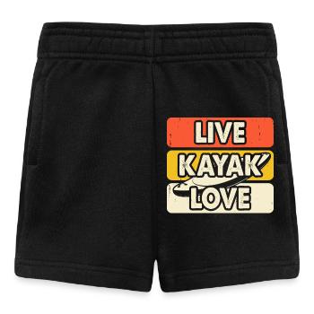 Kajak Kajakfahrer Kajaker - Baby Shorts - Schwarz - Vorne