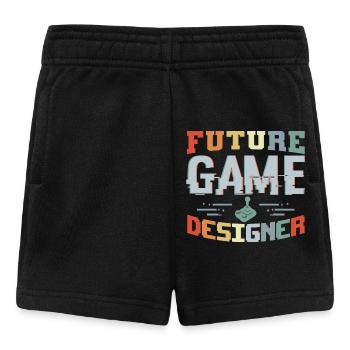 Futur développeur de jeux - Short Bébé - noir - Devant
