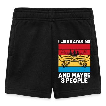 Kajak Kajakfahrer Kajaker - Baby Shorts - Schwarz - Vorne