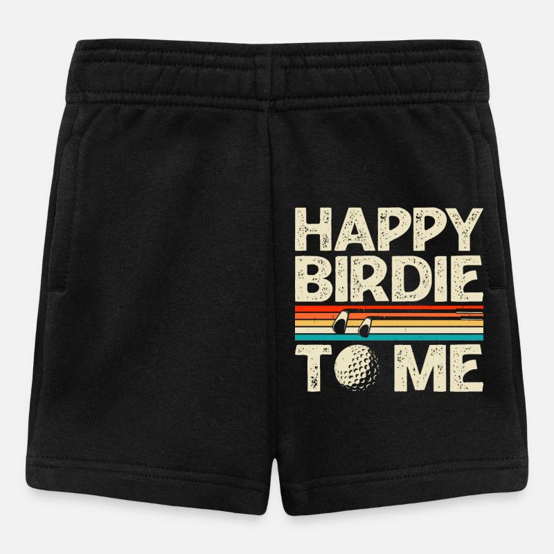 Golf Golfer - Baby Shorts - Schwarz