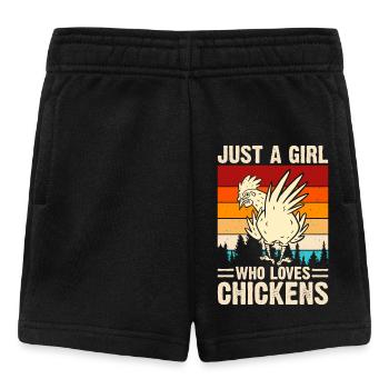 Chickens Chicken - Baby Shorts - black - Front