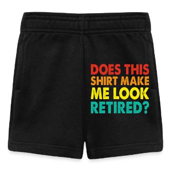 Rentner Rente - Baby Shorts - Schwarz - Vorne