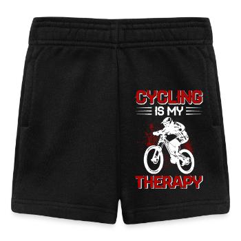 Cycling Is My Therapy - Baby Shorts - Schwarz - Vorne