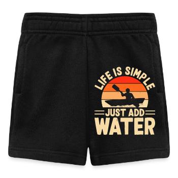 Kajak Kajakfahrer Kajaker - Baby Shorts - Schwarz - Vorne