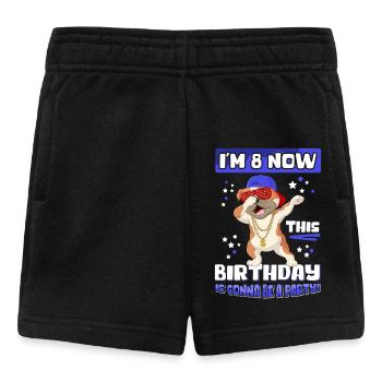 8th Birthday | 8 Year Old Gift Idea Gift - Baby Shorts - black - Front