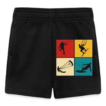 Kitesurf Kitesurfer Kiteboard - Baby Shorts - black - Front
