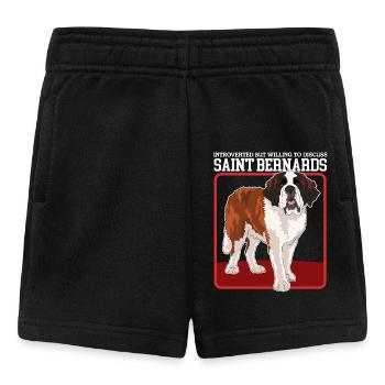 Bernhardiner Hunde | St. Bernhardshund Geschenk - Baby Shorts - Schwarz - Vorne