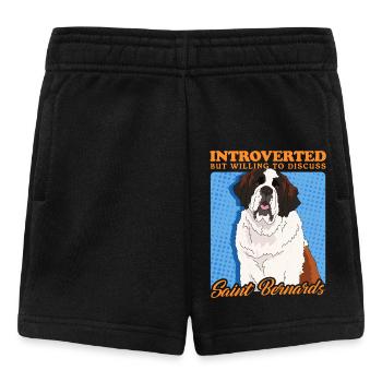 St. Bernard Dog St. Bernard Dog Gift - Baby Shorts - black - Front
