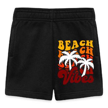 Vibrations de la plage - Short Bébé - noir - Devant