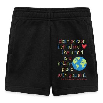 Liebe Person Hinter Mir - Baby Shorts - Schwarz - Vorne
