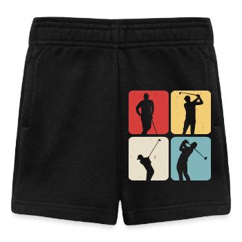 Golf Golfer - Baby Shorts - Schwarz - Vorne