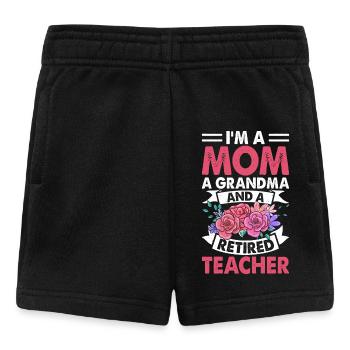 Mama Oma Lehrer Rentnerin - Baby Shorts - Schwarz - Vorne