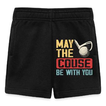 Golf Golfer - Baby Shorts - Schwarz - Vorne