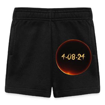 Eclipse de Soleil 2024 - Short Bébé - noir - Devant