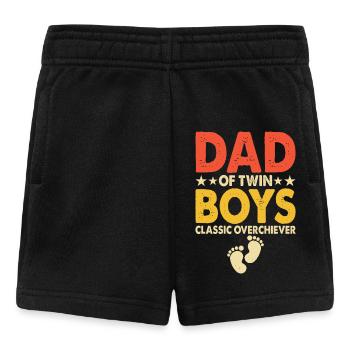 Twins Dad Dad - Baby Shorts - black - Front