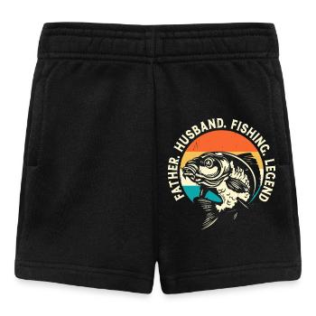 Angler Papa - Baby Shorts - Schwarz - Vorne