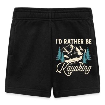 Kajak Kajakfahrer Kajaker - Baby Shorts - Schwarz - Vorne