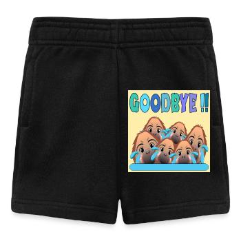 ABSCHIED VOM TEAM AUF WIEDERSEHEN AFFE - Baby Shorts - Schwarz - Vorne