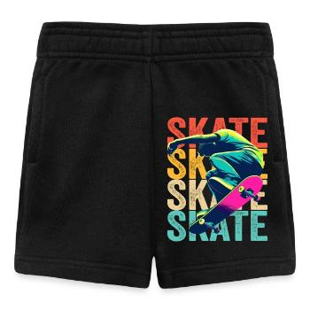 Skateboarding Schlittschuh - Baby Shorts - Schwarz - Vorne