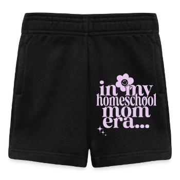 In My Homeschool Mom Era - Baby Shorts - Schwarz - Vorne