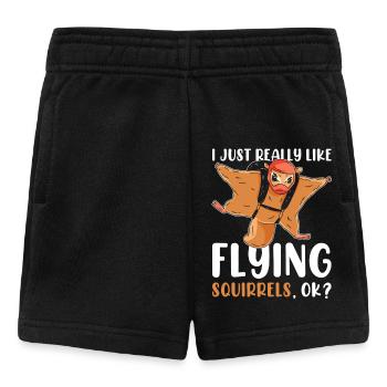 Fliegende Eichhörnchen-Liebhaber - Baby Shorts - Schwarz - Vorne
