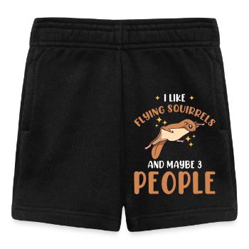 Fliegende Eichhörnchen-Liebhaber - Baby Shorts - Schwarz - Vorne