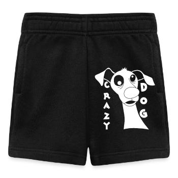 Mad Dog in White - Baby Shorts - black - Front