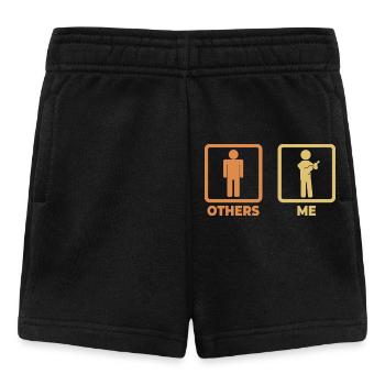 Ich als Ukulele Spieler - Baby Shorts - Schwarz - Vorne