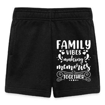 Inspiration familiale Ambiance familiale Créer des souvenirs - Short Bébé - noir - Devant