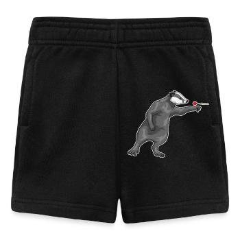 Dachs Dart Dartpfeil - Baby Shorts - Schwarz - Vorne