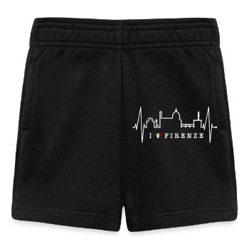 Florenz Skyline Italien Herzschlag I Love Firenze - Baby Shorts - Schwarz - Vorne