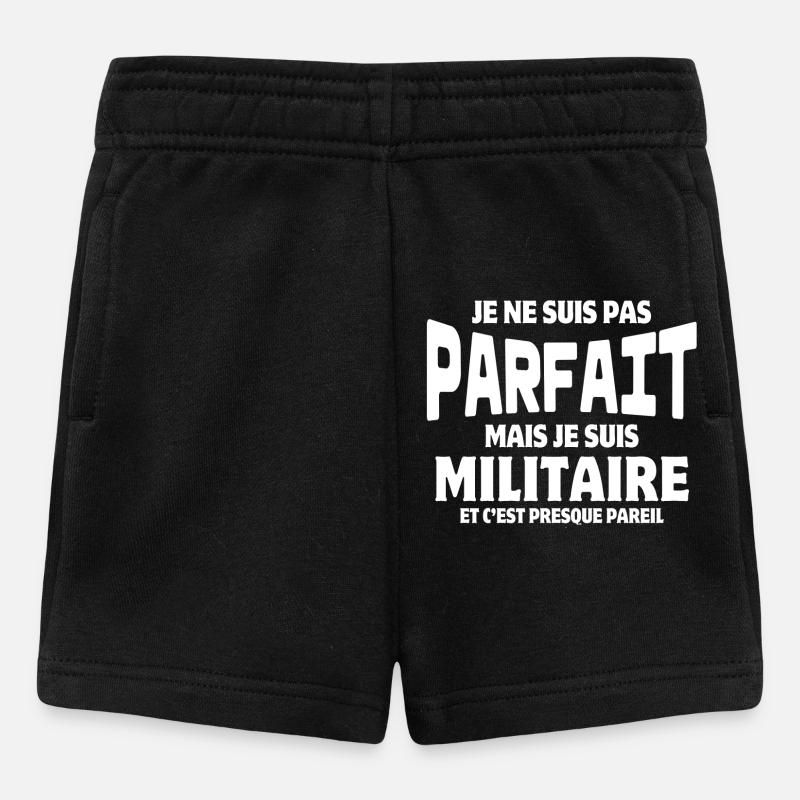 militaire, armée de terre - Short Bébé - noir