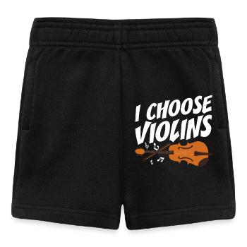 Geigenspieler I Choose Violins Geige Violinistin - Baby Shorts - Schwarz - Vorne