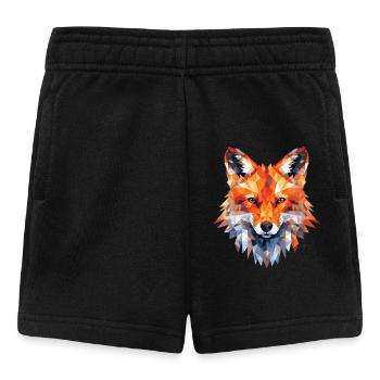 Fuchs Polygon Füchse Wald Polarfuchs Tier - Baby Shorts - Schwarz - Vorne