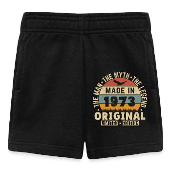 1973 Vintage Retro Geburtstagsgeschenk - Baby Shorts - Schwarz - Vorne