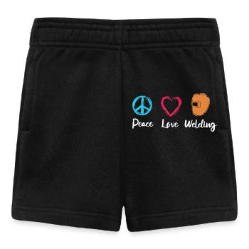 Peace Love Welding - Baby Shorts - black - Front