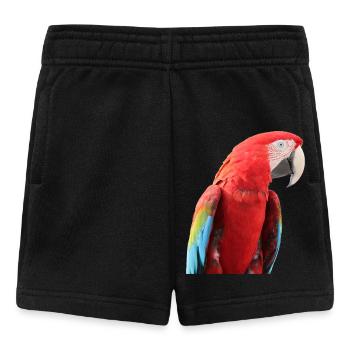 Perroquets oiseau T-shirt cadeau - Short Bébé - noir - Devant