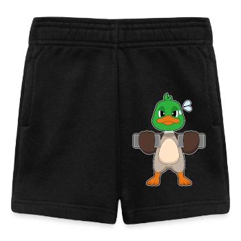 Ente Bodybuilder Hanteln Bodybuilding - Baby Shorts - Schwarz - Vorne
