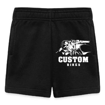 custom bikes club icon Illustration Motorrad Moped - Baby Shorts - Schwarz - Vorne