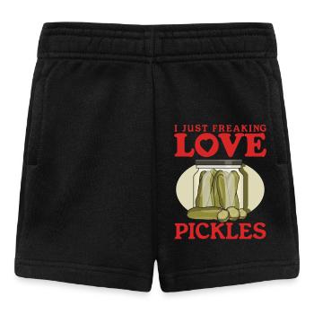 Gurken Gewürzgurke Pickle Kukumer Gurke Geschenk - Baby Shorts - Schwarz - Vorne