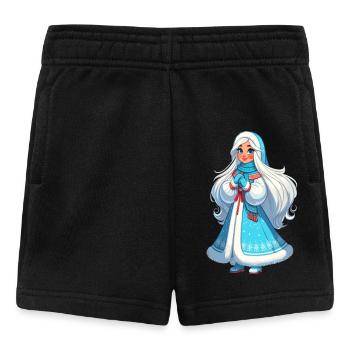 Ded Moroz Snegurotschka russischer Weihnachtsmann - Baby Shorts - Schwarz - Vorne