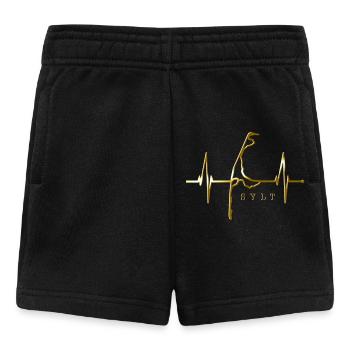 Sylt Skyline Nordsee Herzschlag Nordfriesen Sylter - Baby Shorts - Schwarz - Vorne