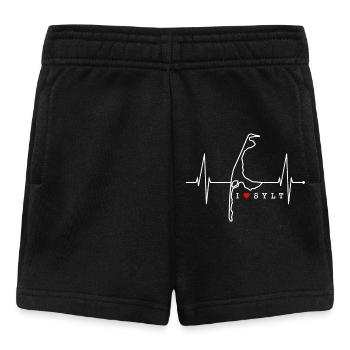 Sylt Skyline Nordsee Herzschlag Nordfriesen Sylter - Baby Shorts - Schwarz - Vorne