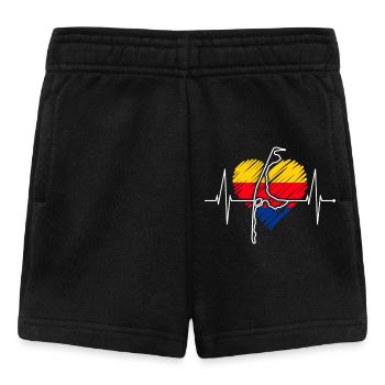 Sylt Skyline Nordsee Herzschlag Nordfriesen Sylter - Baby Shorts - Schwarz - Vorne