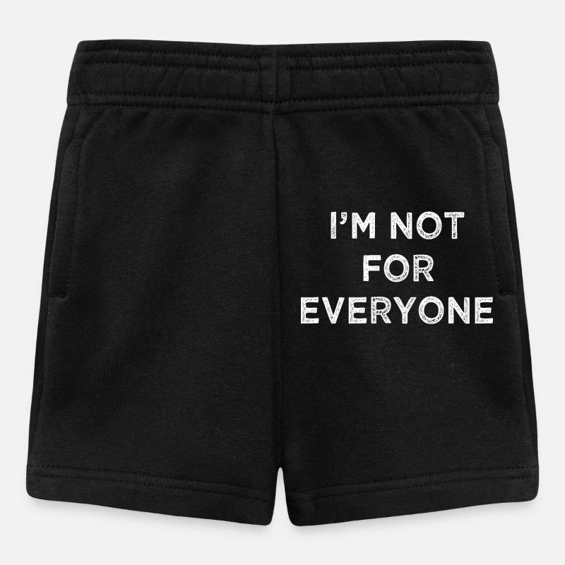 Design de t-shirt d’affirmation audacieuse - Short Bébé - noir