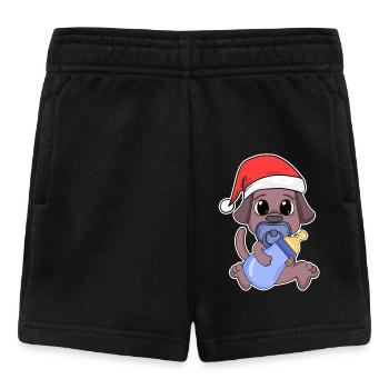 Hund Baby Weihnachten - Baby Shorts - Schwarz - Vorne