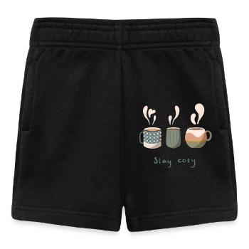 Cozy hot drinks - Baby Shorts - Schwarz - Vorne